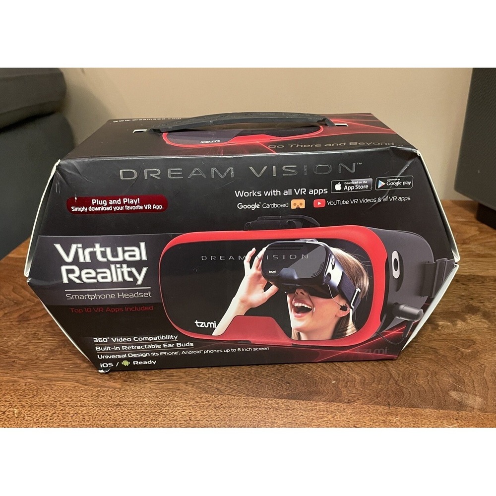 Tzumi Dream Vision Virtual Reality Smartphone Headset‎ New Open Box